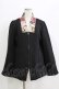 画像1: gouk / 着物衿フロントZIP羽織  黒 H-25-12-22-048-GO-TO-KB-ZH (1)