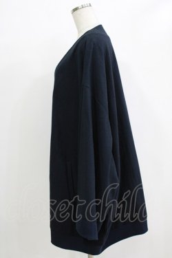 画像2: gouk / フロントZIPロング羽織  紺 H-25-12-22-049-GO-TO-KB-ZH