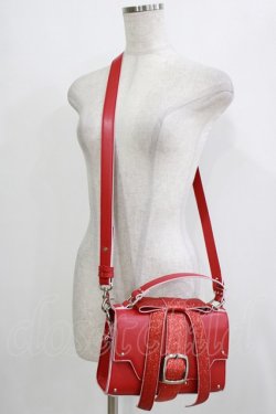 画像1: Candy Stripper / MY LITTLE CANDY RIBBON HAND BAG  レッド H-25-12-22-051-PU-BG-KB-ZH