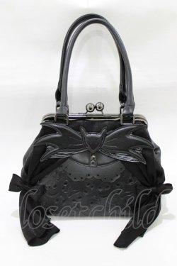 画像2: h.NAOTO / ナイトメアー・ビフィア・クリスマスがま口バッグ  ブラック H-25-12-22-052-HN-BG-KB-ZH