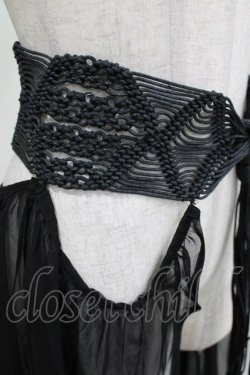 画像4: alice auaa / アラビアンノッテンワークシフォン付ベルト  ブラック H-25-12-22-058-AA-ZA-KB-ZH