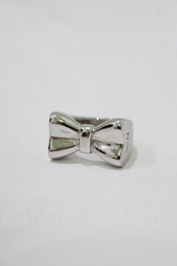 画像1: MILK / リボンリング L(約13〜14号) シルバー H-25-12-22-064-ML-AC-KB-ZH