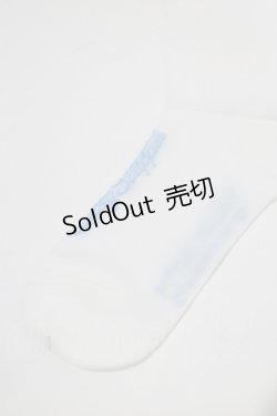 画像2: Candy Stripper / ANGEL【 HELLO KITTY 】SHEER HIGH SOCKS  ホワイト×ブルー H-25-12-22-065-PU-ZA-KB-ZH