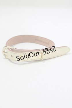 画像1: alice auaa / プレートチョーカー  オフホワイト×ゴールド H-25-12-22-067-AA-AC-KB-ZH