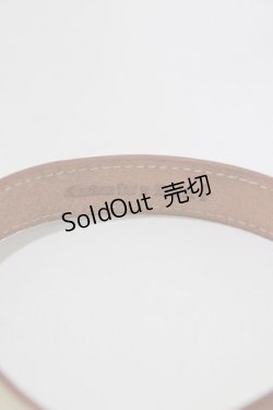 画像2: alice auaa / プレートチョーカー  オフホワイト×ゴールド H-25-12-22-067-AA-AC-KB-ZH