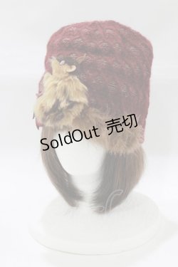 画像1: Coco&Ami / 飴ージング!狩りすマン/ニットキャップ  エンジ H-25-12-22-073-LO-AC-KB-ZH