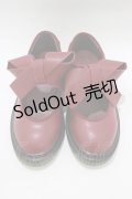 merry jenny / PUリボンラバーシューズ S ワイン H-25-12-22-074-LO-SH-KB-ZH