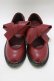 画像1: merry jenny / PUリボンラバーシューズ S ワイン H-25-12-22-074-LO-SH-KB-ZH (1)