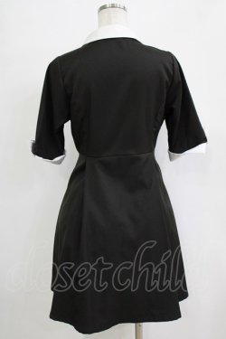 画像3: HELL CAT PUNKS / シャツワンピース  黒×白 H-25-12-22-015-PU-OP-KB-ZH