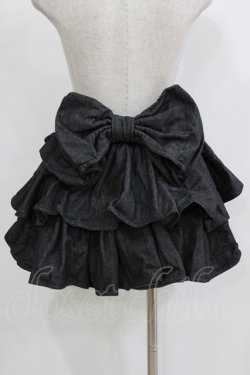 画像3: Starry / フリルデニムミニスカート  ブラック H-25-12-22-017-PU-SK-KB-ZH