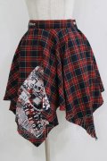 SEX POT ReVeNGe / プリントイレギュラースカート  チェック H-25-12-22-020-SP-SK-KB-ZH