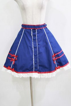 画像1: Angelic Pretty / スクールガールポシェット付きスカート Free ブルー H-25-12-23-1021-AP-SK-NS-ZH