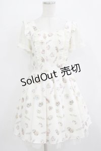 Secret Honey / スウィーツ柄ワンピース Free アイボリー H-25-12-23-1022-CA-OP-NS-ZH