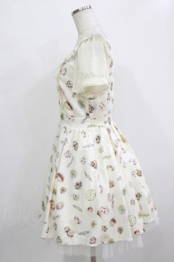 画像2: Secret Honey / スウィーツ柄ワンピース Free アイボリー H-25-12-23-1022-CA-OP-NS-ZH