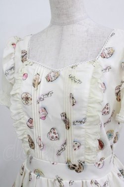 画像5: Secret Honey / スウィーツ柄ワンピース Free アイボリー H-25-12-23-1022-CA-OP-NS-ZH