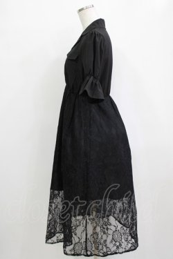 画像2: Jamie エーエヌケー / レースドッキングワンピース M ブラック H-25-12-23-1025-LO-OP-NS-ZH