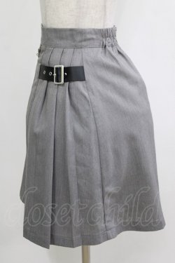 画像2: Jamie エーエヌケー / サイドベルトスカート M グレー H-25-12-23-1026-LO-SK-NS-ZH