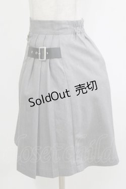 画像2: Jamie エーエヌケー / サイドベルトスカート M グレー H-25-12-23-1026-LO-SK-NS-ZH