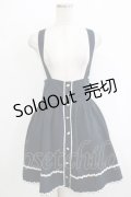 Blue rouge / サスペンダースカート Free ネイビー H-25-12-23-1029-CA-SK-NS-ZH