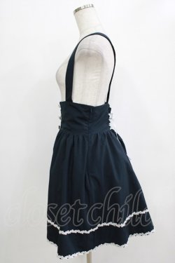 画像2: Blue rouge / サスペンダースカート Free ネイビー H-25-12-23-1029-CA-SK-NS-ZH