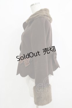 画像2: BABY,THE STARS SHINE BRIGHT / スカラップショートジャケット Free ブラウン H-25-12-23-1032-BA-CO-NS-ZH