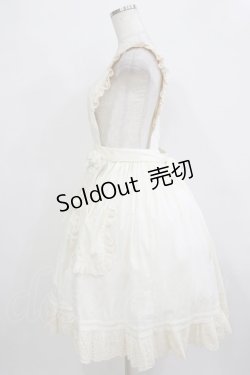 画像2: 胡桃木（海外ロリータブランド） / エプロンスカート L 生成り H-25-12-23-1034-LO-OP-NS-ZH