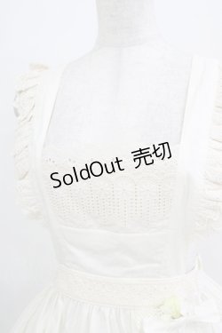 画像5: 胡桃木（海外ロリータブランド） / エプロンスカート L 生成り H-25-12-23-1034-LO-OP-NS-ZH