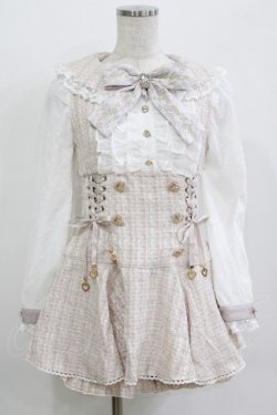 画像1: LIZ LISA / メッセージリボンツイードセットアップ Free ピンク H-25-12-23-1035-LO-OP-NS-ZH