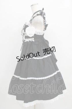 画像2: BABY,THE STARS SHINE BRIGHT / シャーリングベビードールジャンパースカート Free ブラック H-25-12-23-1001-BA-OP-NS-ZH