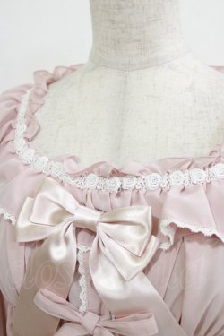 画像4: metamorphose / 【プラスサイズ】スクエアあきフリルブラウス（五分袖） プラスサイズ ピンク H-25-12-23-1049-ME-BL-NS-ZH