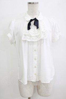 画像1: Blue rouge / ジャボブラウス Free オフ H-25-12-23-1052-CA-BL-NS-ZH