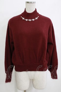 画像1: MAJESTIC LEGON / ニットプルオーバー M ワイン H-25-12-23-1057-LO-OP-NS-ZH