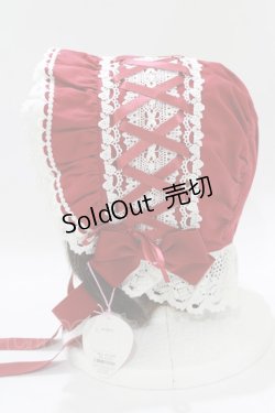 画像2: BABY,THE STARS SHINE BRIGHT / スピンドールボンネット  エンジ H-25-12-23-1075-BA-AC-NS-ZH