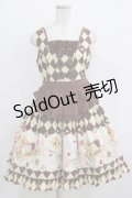 BABY,THE STARS SHINE BRIGHT / ALICE'S Marchin' Cookie Flavour柄シェルシージャンパースカート Free ブラウン H-25-12-23-1009-BA-OP-NS-ZH