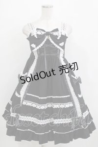 BABY,THE STARS SHINE BRIGHT / くみゃちゃんのHeart Sugar Decorationジャンパースカート Free ブラック H-25-12-23-1010-BA-OP-NS-ZH