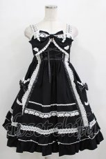 画像1: BABY,THE STARS SHINE BRIGHT / くみゃちゃんのHeart Sugar Decorationジャンパースカート Free ブラック H-25-12-23-1010-BA-OP-NS-ZH (1)