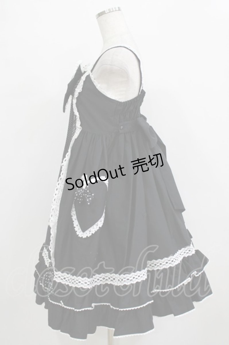 画像2: BABY,THE STARS SHINE BRIGHT / くみゃちゃんのHeart Sugar Decorationジャンパースカート Free ブラック H-25-12-23-1010-BA-OP-NS-ZH (2)