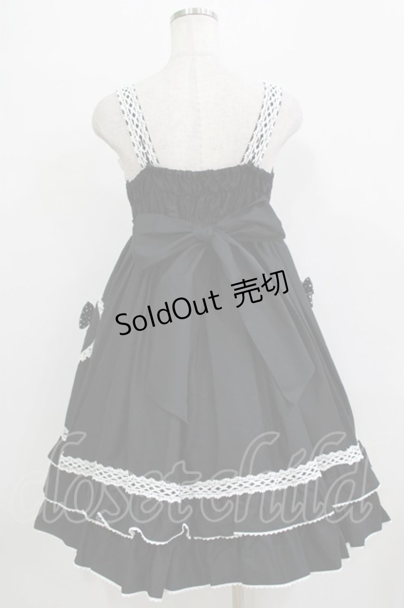 画像3: BABY,THE STARS SHINE BRIGHT / くみゃちゃんのHeart Sugar Decorationジャンパースカート Free ブラック H-25-12-23-1010-BA-OP-NS-ZH (3)