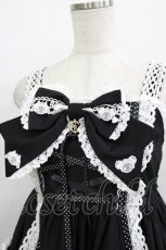 画像4: BABY,THE STARS SHINE BRIGHT / くみゃちゃんのHeart Sugar Decorationジャンパースカート Free ブラック H-25-12-23-1010-BA-OP-NS-ZH (4)