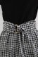 画像4: axes femme / ベルト付ドッキングワンピース M ブラック/ギンガム H-25-12-23-1014-AX-OP-NS-ZH (4)