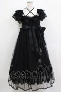 BABY,THE STARS SHINE BRIGHT / La fleurieシフォンワンピース Free ブラック H-25-12-23-1015-BA-OP-NS-ZH