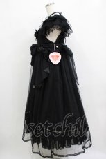 画像2: BABY,THE STARS SHINE BRIGHT / La fleurieシフォンワンピース Free ブラック H-25-12-23-1015-BA-OP-NS-ZH (2)