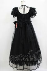 画像3: BABY,THE STARS SHINE BRIGHT / La fleurieシフォンワンピース Free ブラック H-25-12-23-1015-BA-OP-NS-ZH (3)