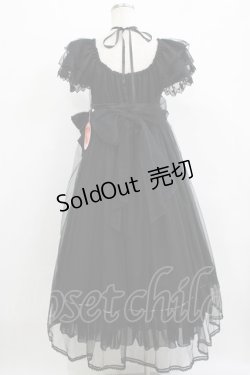 画像3: BABY,THE STARS SHINE BRIGHT / La fleurieシフォンワンピース Free ブラック H-25-12-23-1015-BA-OP-NS-ZH
