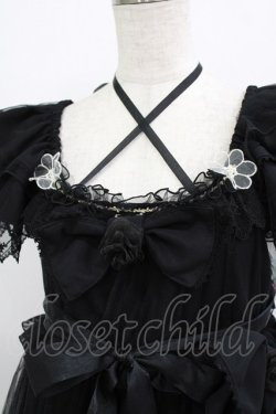 画像5: BABY,THE STARS SHINE BRIGHT / La fleurieシフォンワンピース Free ブラック H-25-12-23-1015-BA-OP-NS-ZH