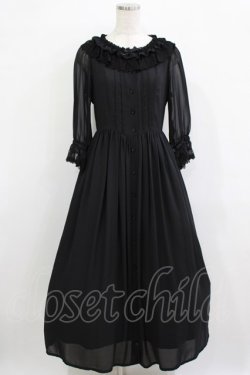 画像1: Innocent World / カトリーヌワンピース M ブラック H-25-12-23-1016-IW-OP-NS-ZH