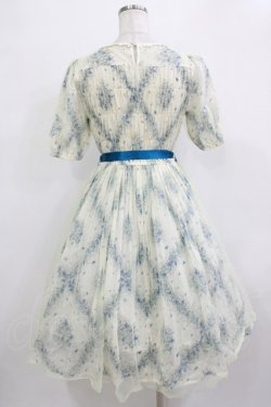 画像3: Innocent World / フラワーチュールワンピース M 生成り/ブルー H-25-12-23-1017-IW-OP-NS-ZH