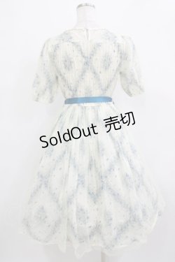 画像3: Innocent World / フラワーチュールワンピース M 生成り/ブルー H-25-12-23-1017-IW-OP-NS-ZH