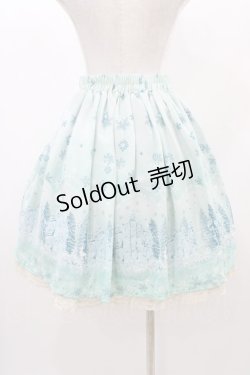 画像2: axes femme POETIQUE / 刺繍入り雪柄ミドルスカート M ミント H-25-12-24-034-AX-SK-NS-ZH