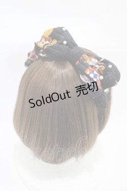 画像2: metamorphose / オールドエンブレムリボンカチューシャ  ブラック H-25-12-24-005-ME-AC-NS-ZH